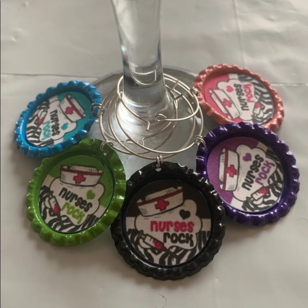 Nurses Wine Charm Set